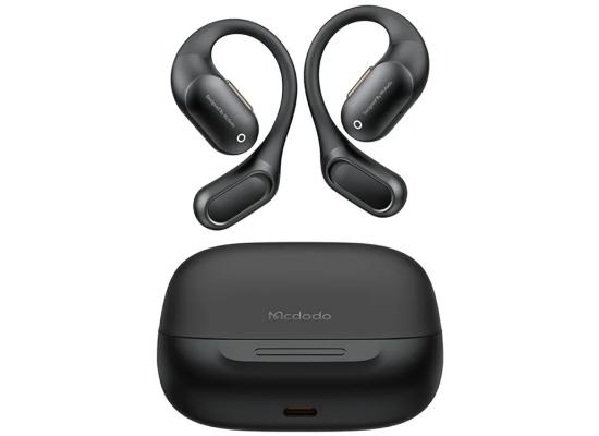 MCDODO HP-007 Open-Ear True Wireless Earbuds with LED Display BT Headphones IPX4 Water Resistant, up to 24 Hours Play Time- Black